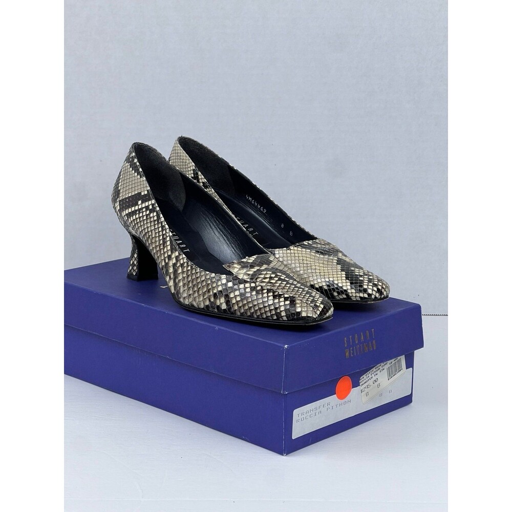 Stuart Weitzman Womens Snake Skin Python Pointed … - image 1